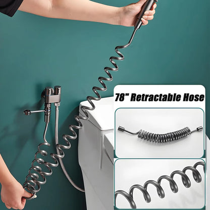 🔥Last Day 50% OFF🔥 1-In-2-Handheld Out Dual Control Valve Bidet Sprayer for Toilet
