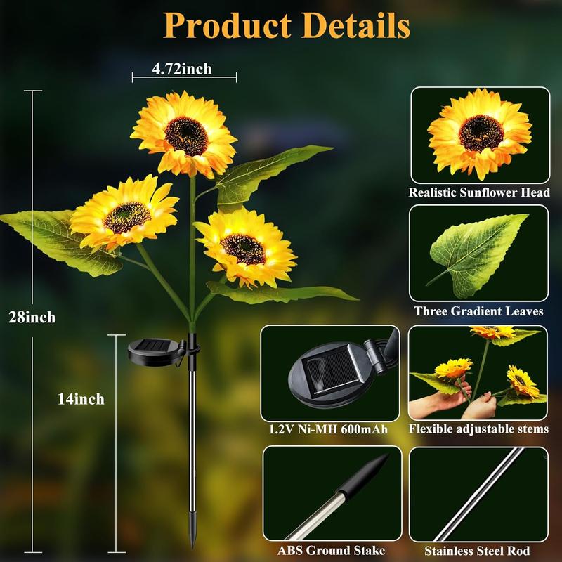 🌻Sale 49% OFF- 🌞Solar LED Sunflower Garden Lights