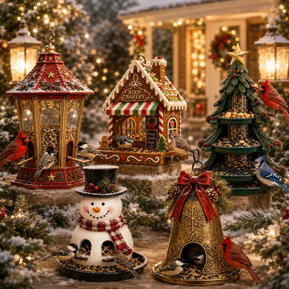 ⛄️🎁Christmas Bird Feeder Collection™ – Festive Hanging Garden Feeders for Wild Birds