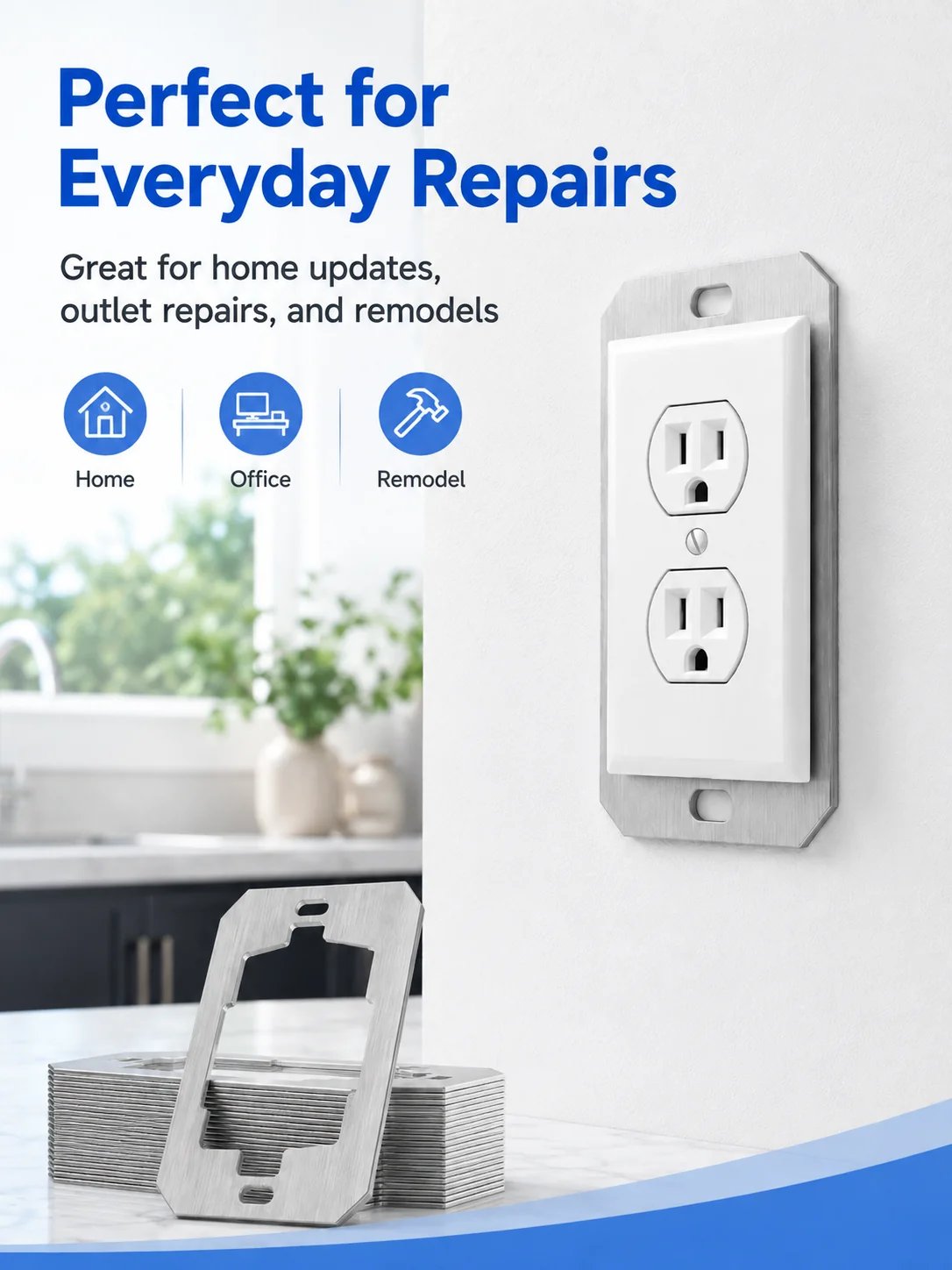 🛠 Outlet Repair Spacers – Easy Fix for Loose, Crooked & Recessed Outlets