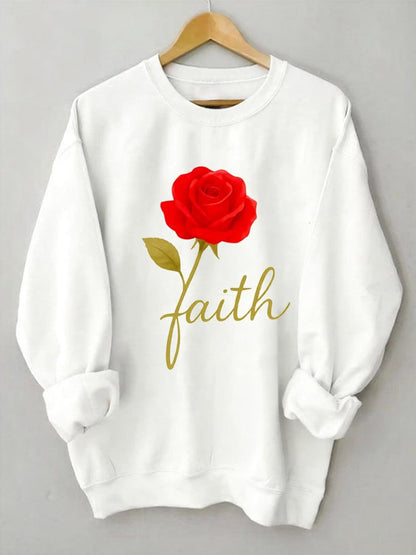 Women's Rose of Faith Sweatshirt