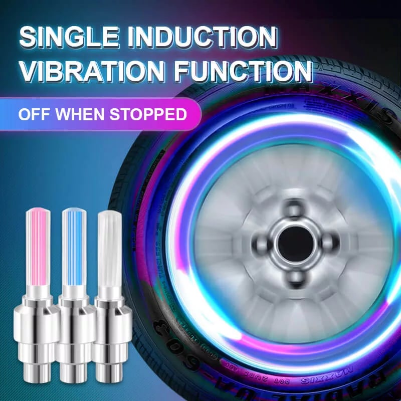 🚗 Universal Waterproof LED Wheel Lights for Car, Bike & Motorcycle