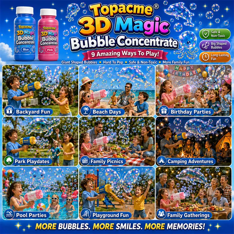 Super 3D Magic Bubble Concentrate —— Animal & Ocean Fantasy Theme