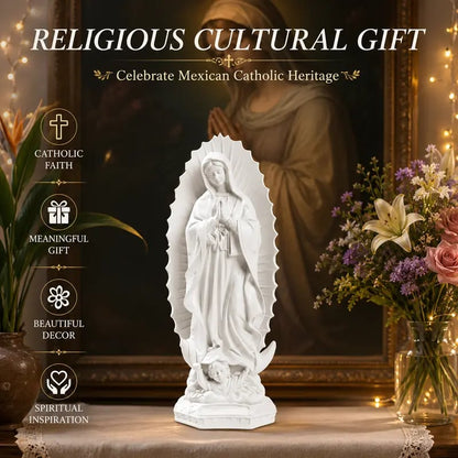 Resin Blessed Virgin Mary Rosary Holder Statue
