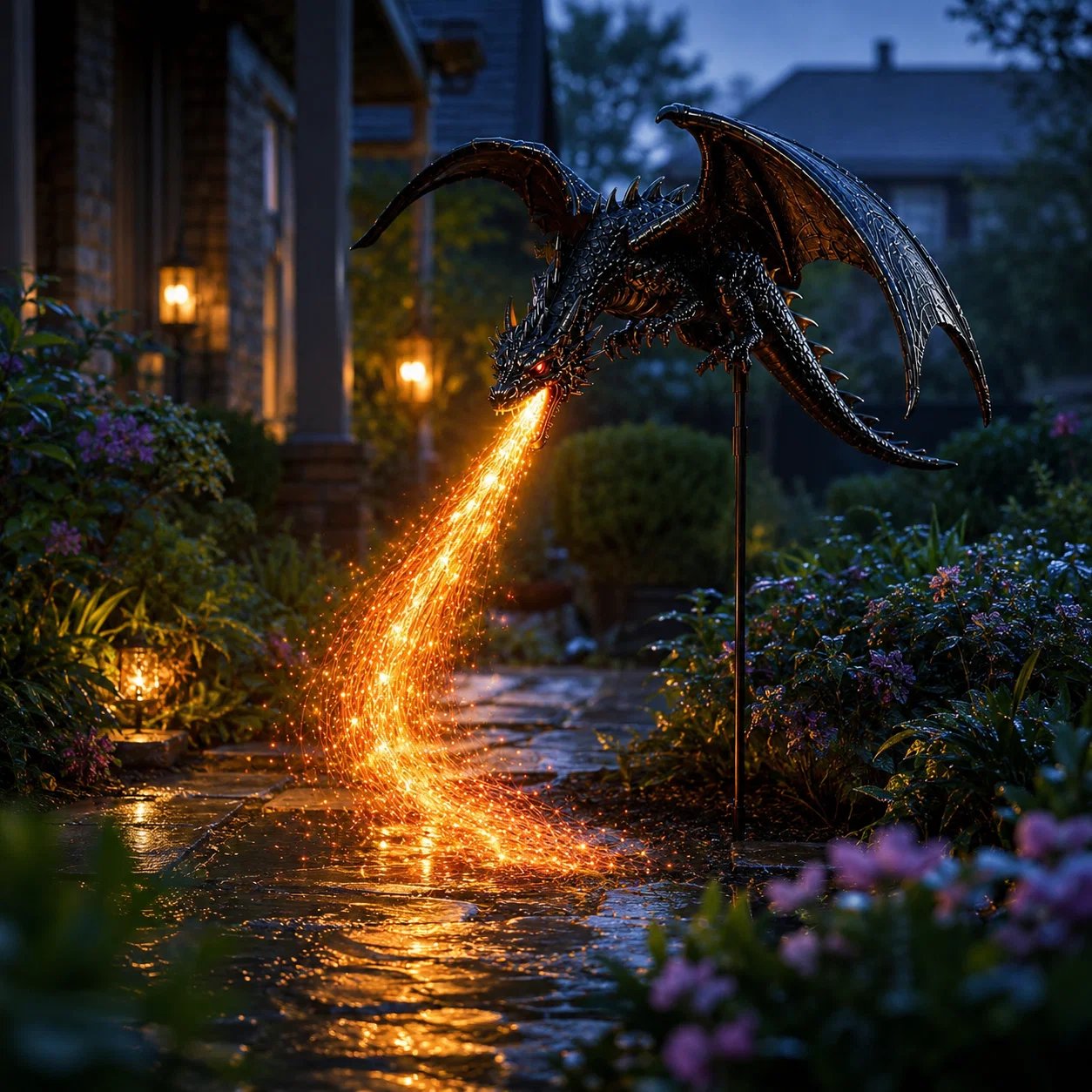 🔥LAST DAY 49% OFF - 🔥Solar Dragon Fire Garden Light