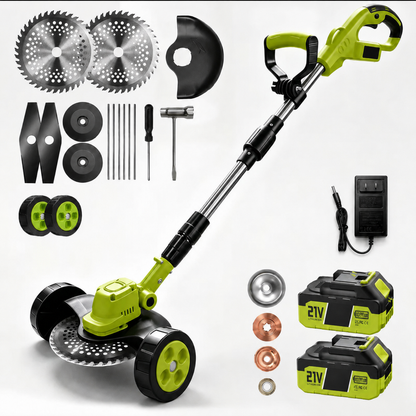 🔥 50% OFF – 3-in-1 Cordless Lawn Trimmer with 2×21V Batteries 🌿