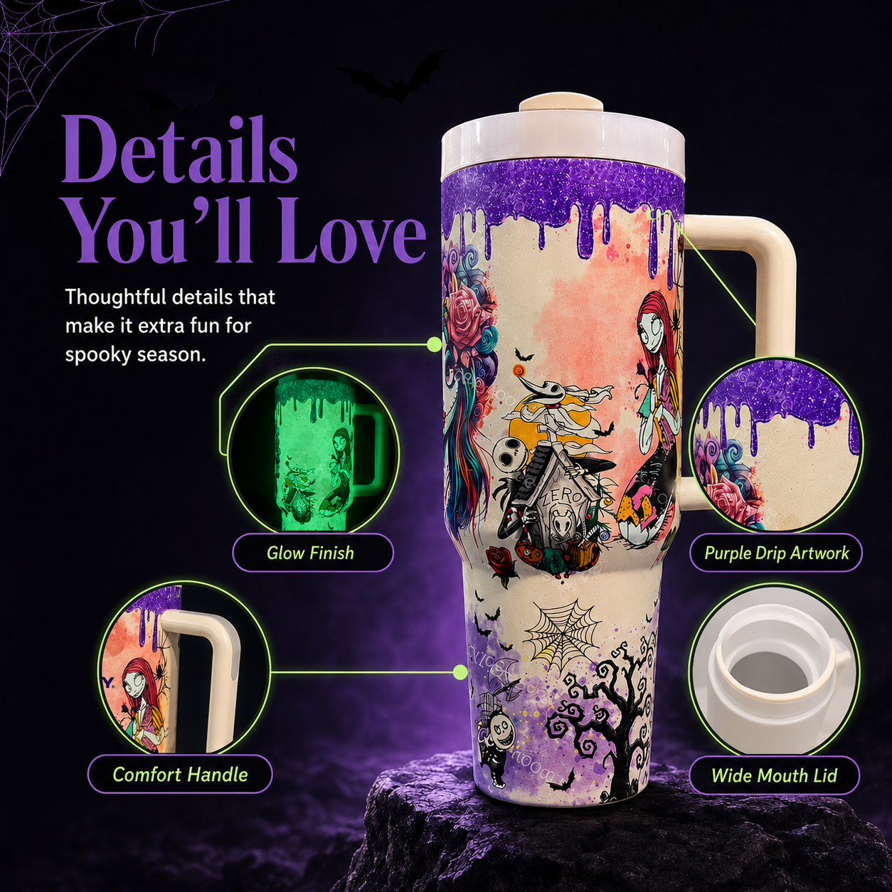🎃👻 Last Day 50% OFF-💀Halloween skeleton Tumbler