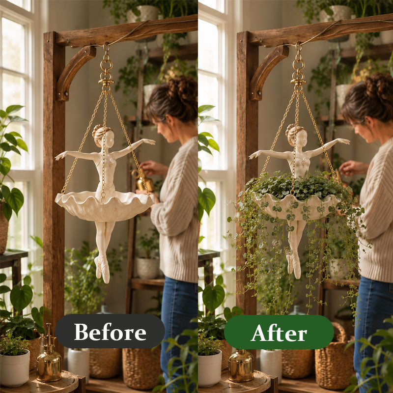⏰ LIMITED-TIME 59% OFF!🩰 Ballet Dancer Hanging Planter🌿