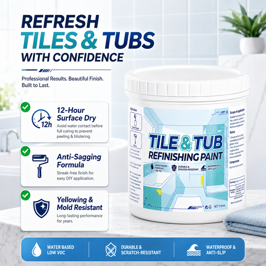 🔥Hot Sale - 49% OFF🔥Premium Tile & Tub Refinishing Paint Kit