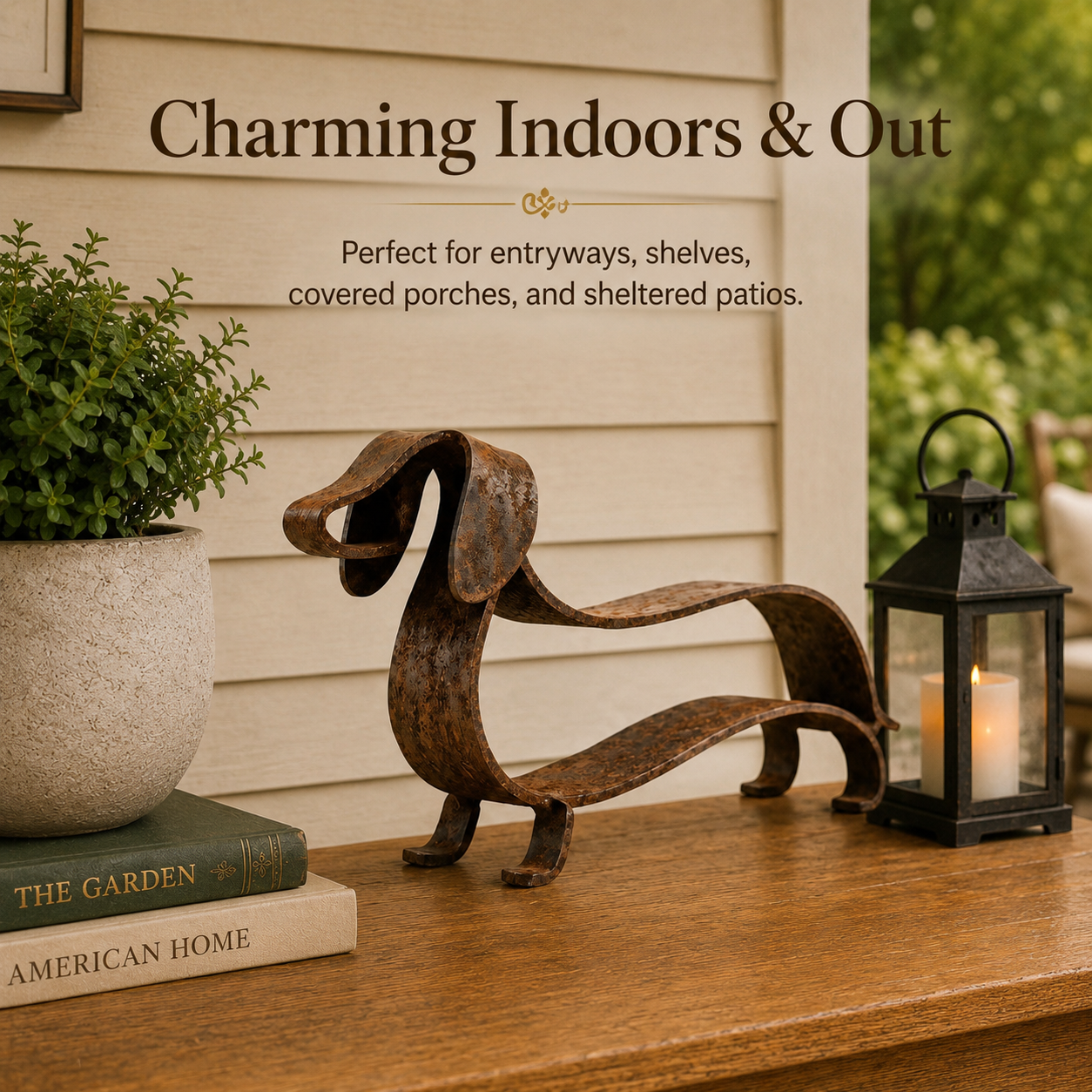 🐶✨Antique Bronze Dachshund Sculpture
