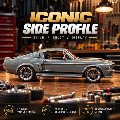 🔥LAST DAY 49%🏎️ 1967-Inspired GT500 Fastback DIY Model Car Kit – Build & Display