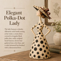 Elegant Polka-Dot Lady