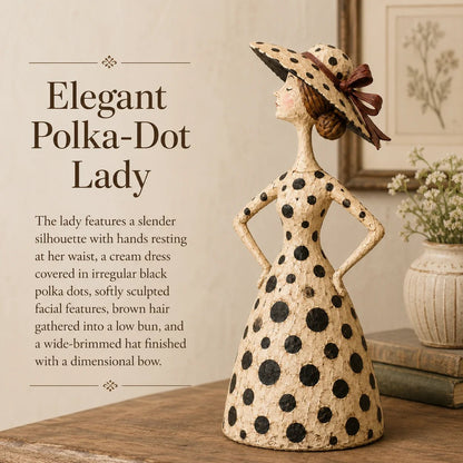 Vintage Cat & Lady Sculptures