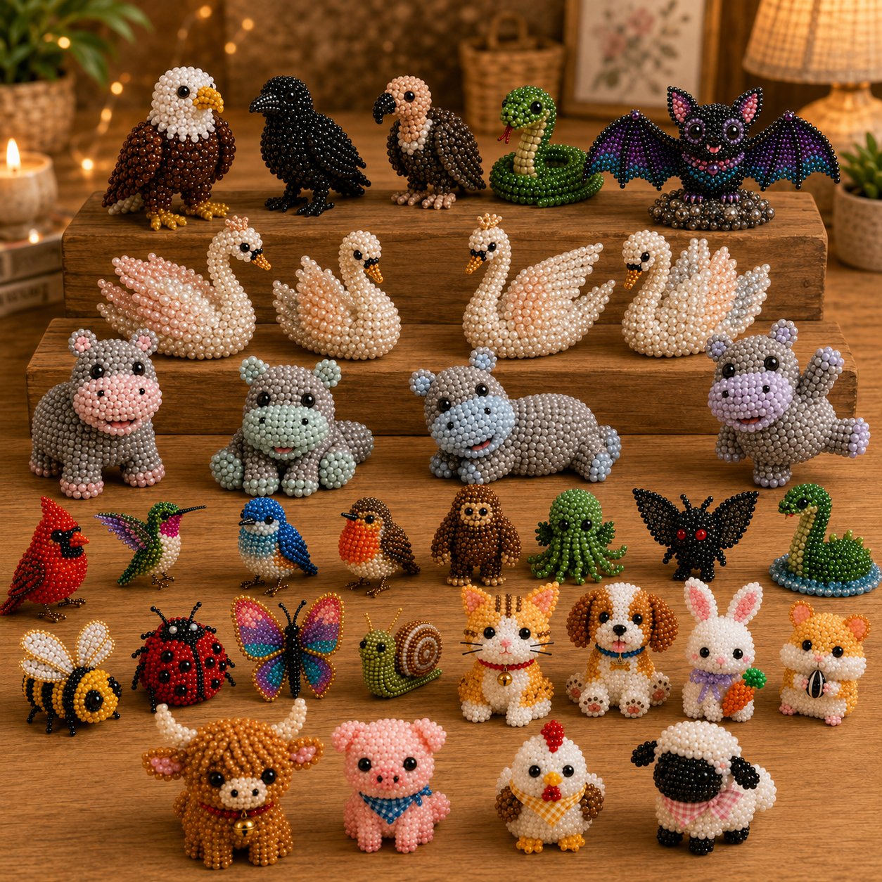 🔥2026 Hot Sale -🧵 3D Beaded Animal DIY Kit | Perfect Gift for Craft & Animal Lovers ✨