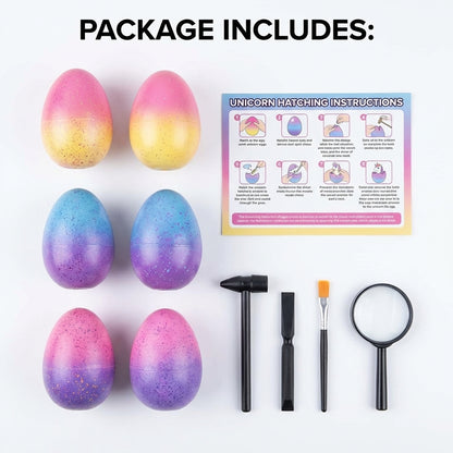 🦄Magical Hatching Unicorn Surprise Eggs✨6 Pack Enchantment & Surprise💦Water-Grow & Spark Joy — Kids’ Enchanted Surprise Toy🎁