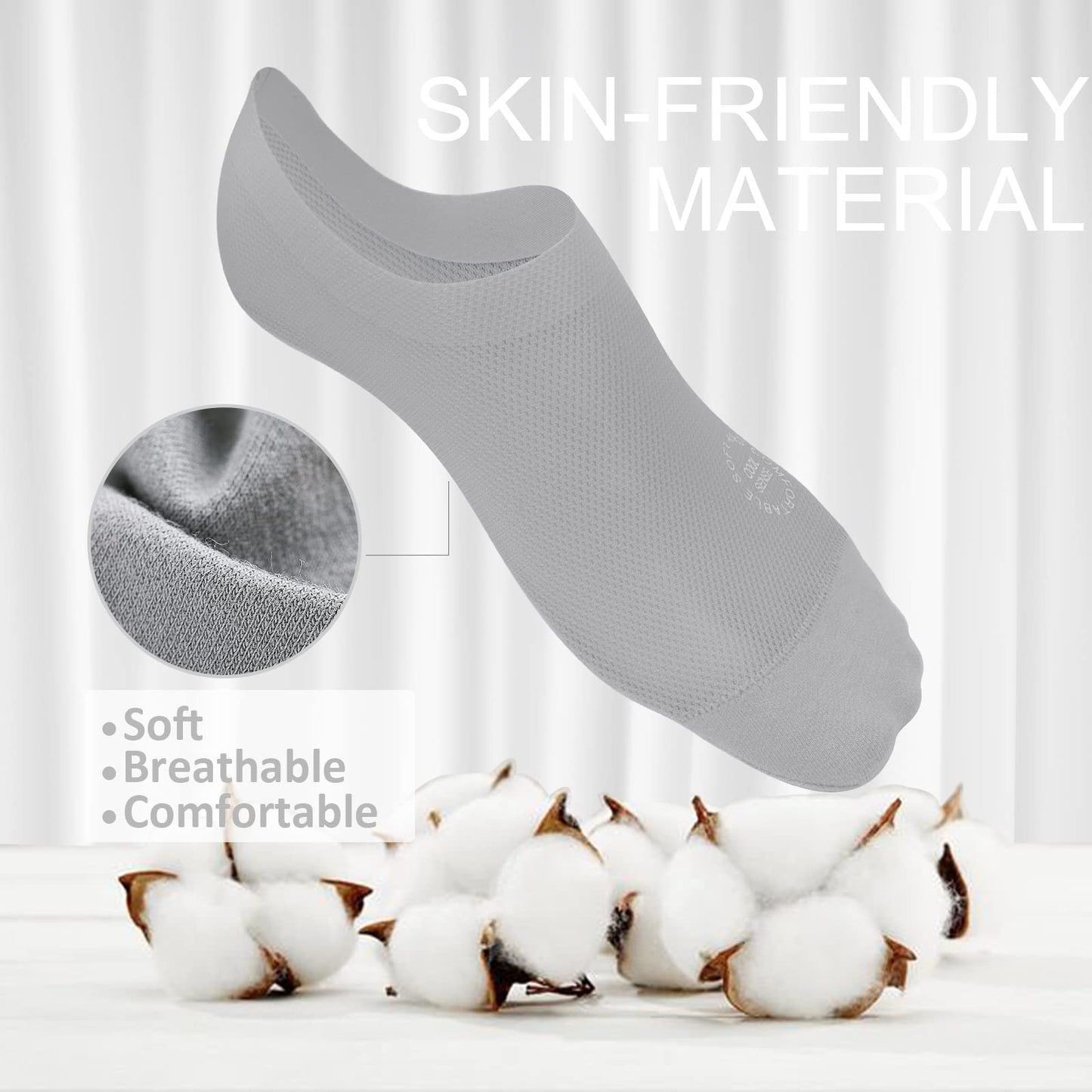 🚨TODAY ONLY 47% OFF –🧦 No Slip No Smell Invisible Socks🔥 (BEST SELLER)