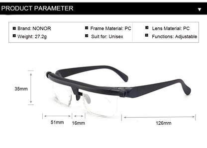 🔥 Adjustable Focus Glasses – 💥Buy 1 Get 1 Free👁️
