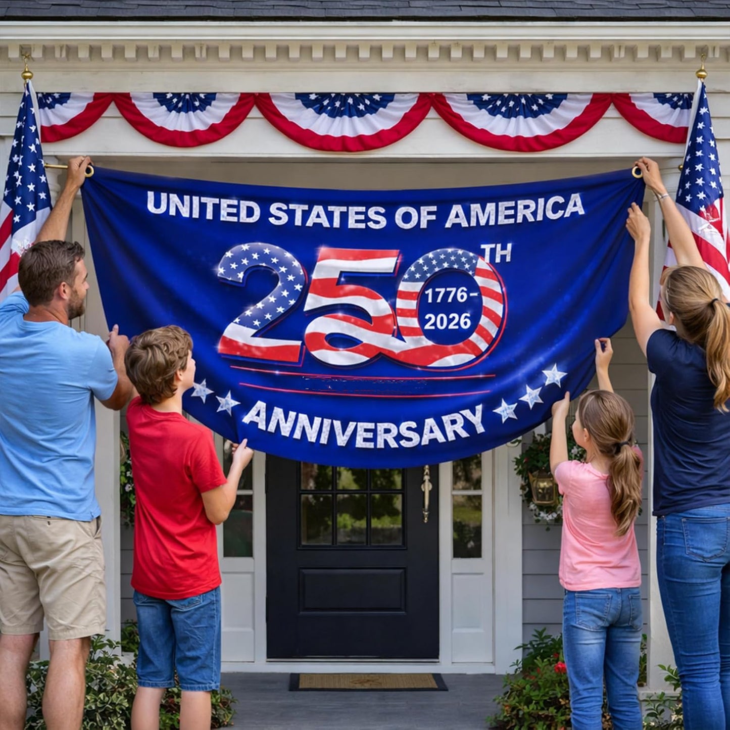 🎖️ Custom 250 Years of Freedom Flag | USA Patriotic Decor
