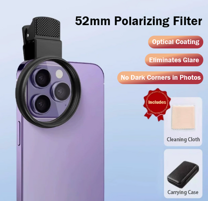 52mm Polarized Smart Phone-Buy Now & Get a FREE Carrying Case + Cleaning Cloth!