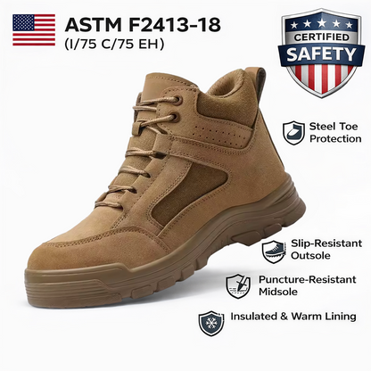 Men’s Comfortable Steel Toe Work Boots – Safe, Comfortable, Everyday Wear
