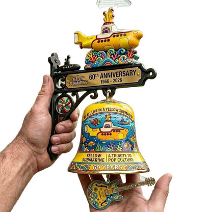 Yellow Submarine 60th Anniversary Decorative Doorbell | The Beatles Pop Culture Wall Bell Ornament