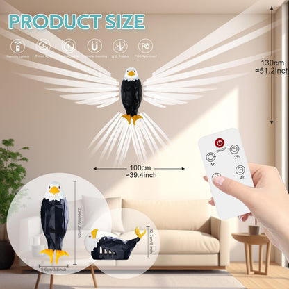 USA 250th Anniversary Bald Eagle Magnetic Wall Light – Limited Edition 🇺🇸🦅✨