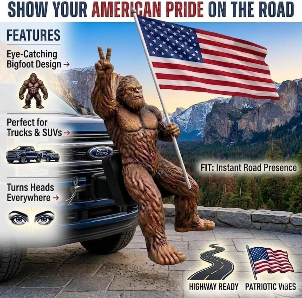 🔥🇺🇸LAST DAY 70% OFF- 250th Anniversary Patriot Bigfoot Trailer Hitch