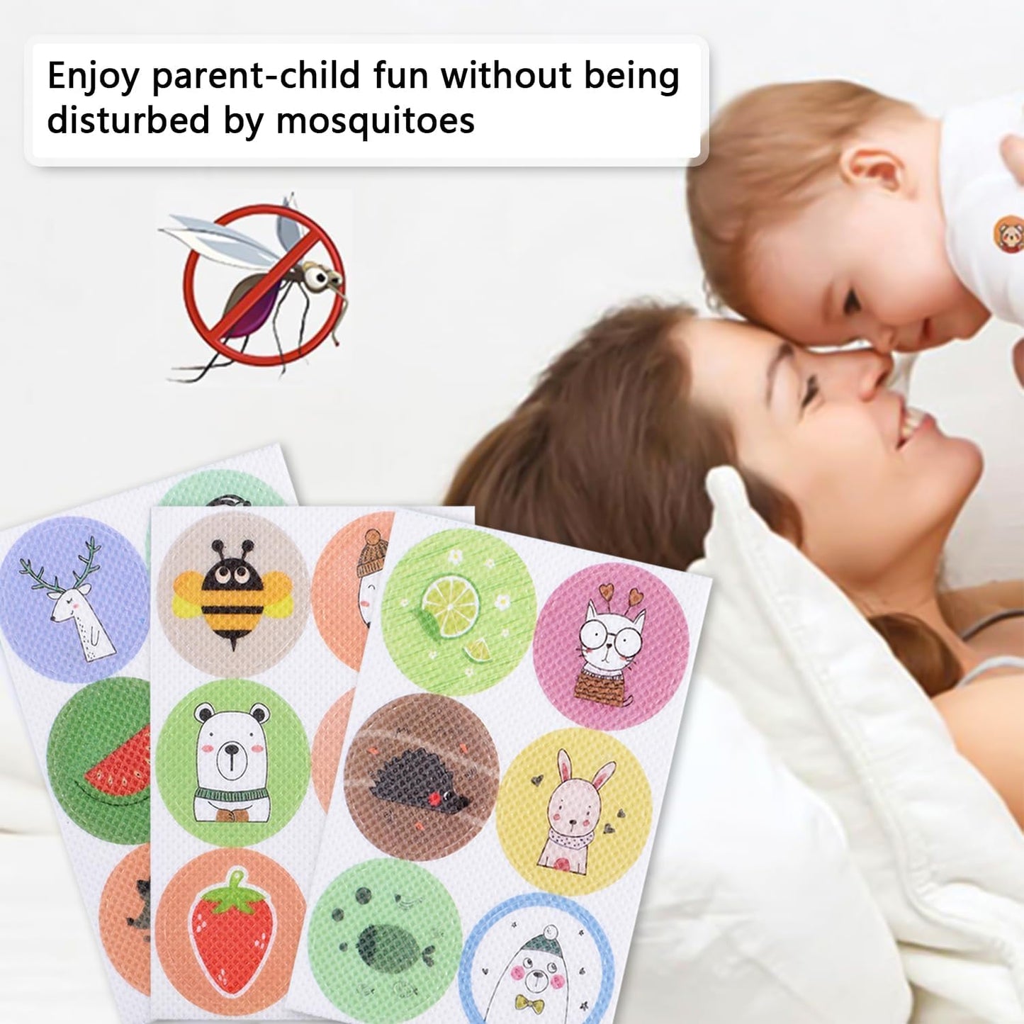 Super Cute Cartoon Mosquito Repellent Patches for Kids & Adults——Outdoor Protection  1 Sheet Lasts 12H