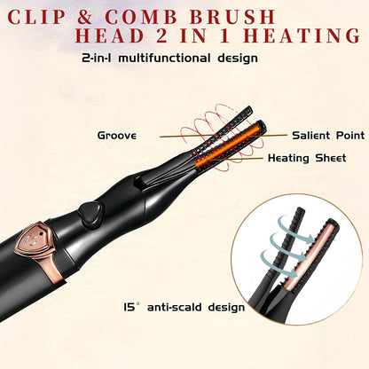 ✨ Heated Eyelash Curler | 2-in-1 Rechargeable | 3 Modes | 8S Fast Heat | 24H Lift ✨