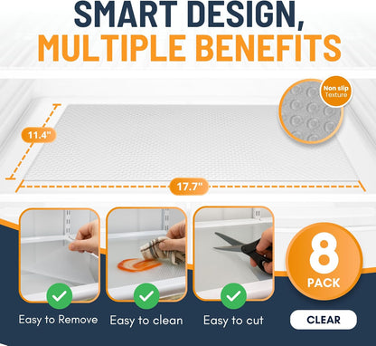🔥🔥🔥 FOMONEST™ Fridge Liner Mats — 🧊Waterproof, Washable and Trim-to-Fit