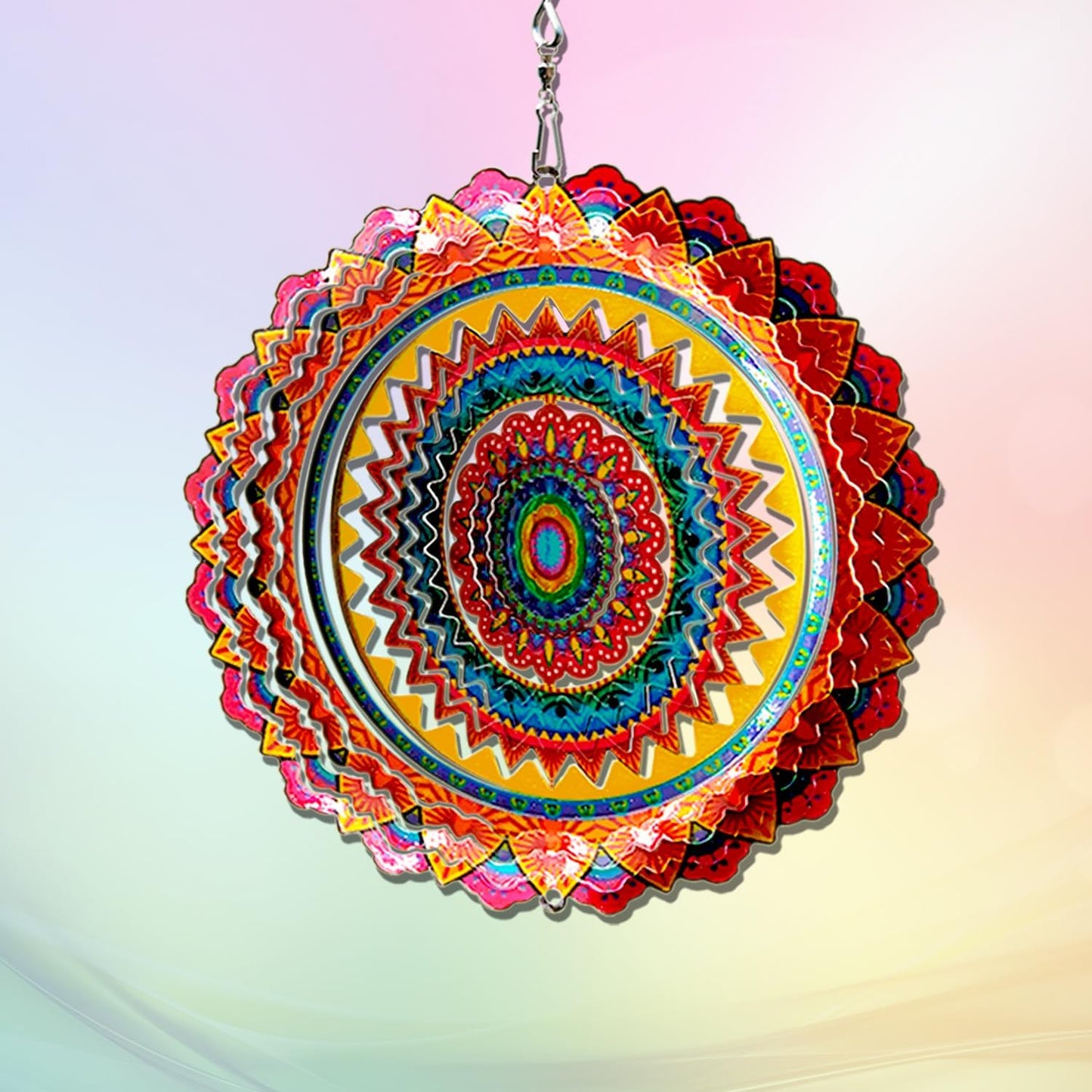 🔥LAST DAY 50% OFF -🌟3D Mandala Wind Spinner – Boring Garden Decor Gone!