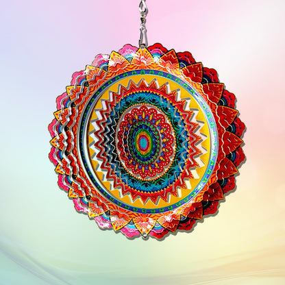 🔥LAST DAY 50% OFF -🌟3D Mandala Wind Spinner – Boring Garden Decor Gone!