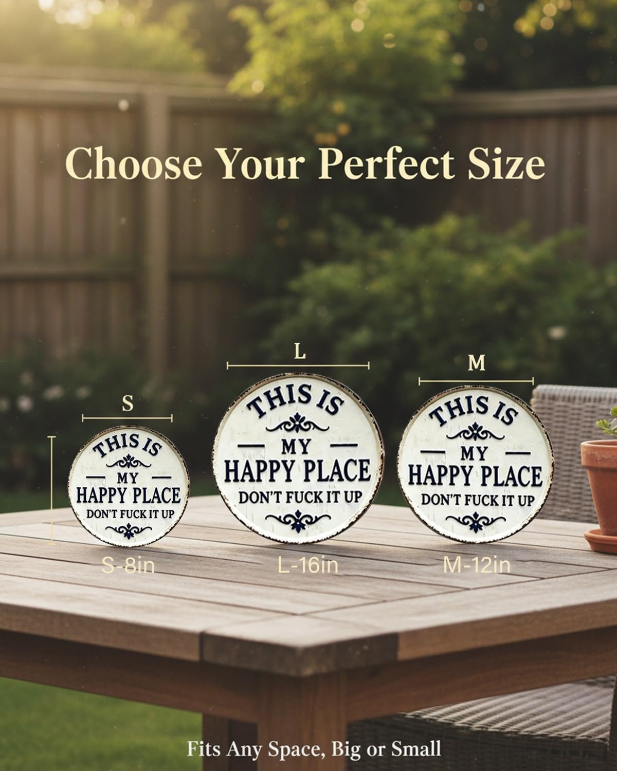 🏡✨ “This Is My Happy Place” Door Sign