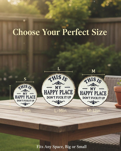 🏡✨ “This Is My Happy Place” Door Sign