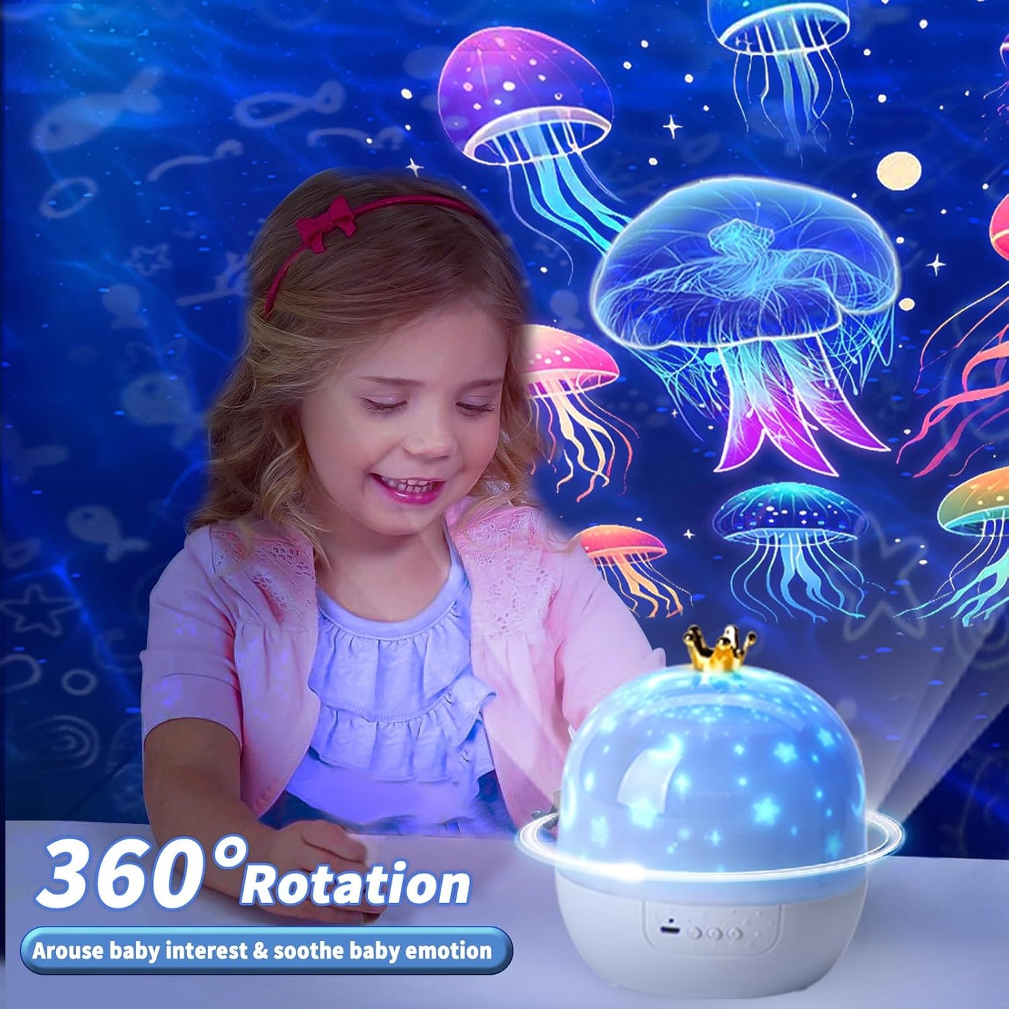 🎁Ocean World LED Rotating Projector Night Light