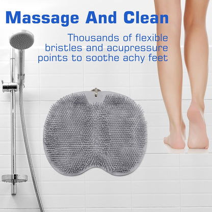 ⏰ Limited-Time Deal 🔥Shower Foot Scrubber Mat✨ Exfoliate, Massage & Clean Without Bending