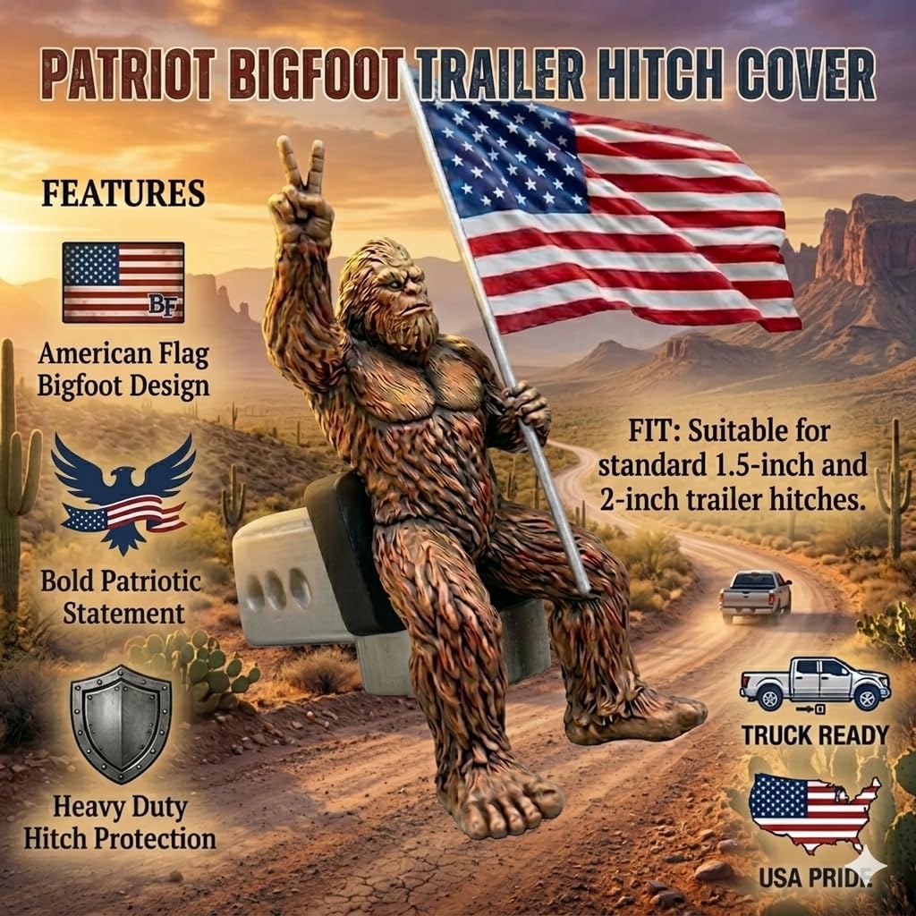 🔥🇺🇸LAST DAY 70% OFF- 250th Anniversary Patriot Bigfoot Trailer Hitch