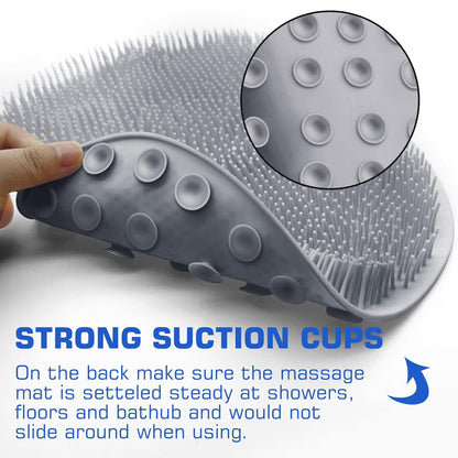 ⏰ Limited-Time Deal 🔥Shower Foot Scrubber Mat✨ Exfoliate, Massage & Clean Without Bending