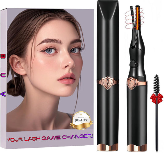 ✨ Heated Eyelash Curler | 2-in-1 Rechargeable | 3 Modes | 8S Fast Heat | 24H Lift ✨