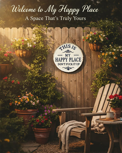 🏡✨ “This Is My Happy Place” Door Sign