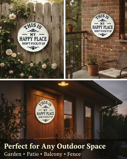 🏡✨ “This Is My Happy Place” Door Sign