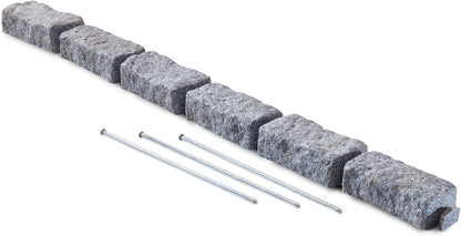 Landscape Edging | Garden Edging Border | Faux Stone Bricks for Lawn edging, Flower beds, Pathways & Yard Edging