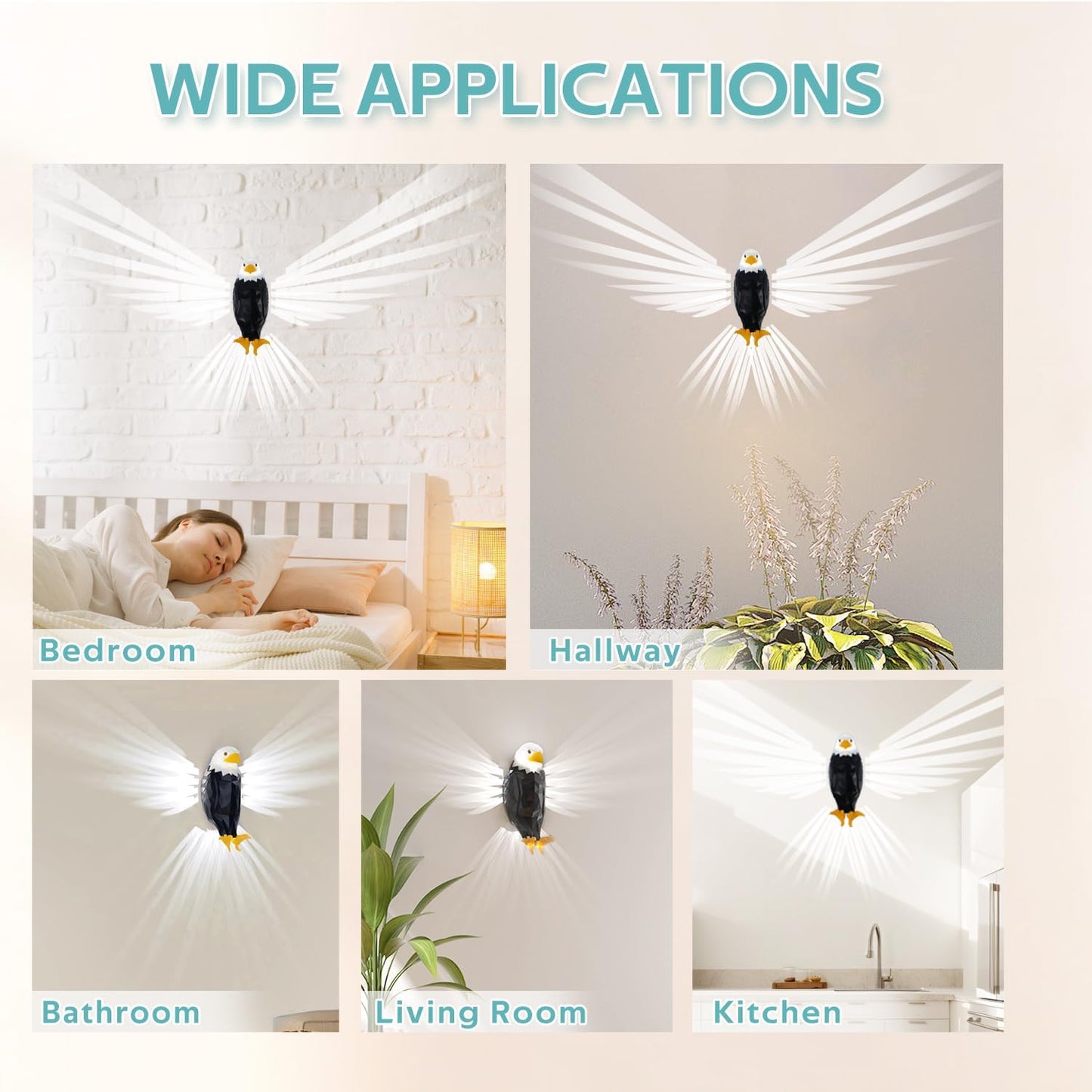 USA 250th Anniversary Bald Eagle Magnetic Wall Light – Limited Edition 🇺🇸🦅✨