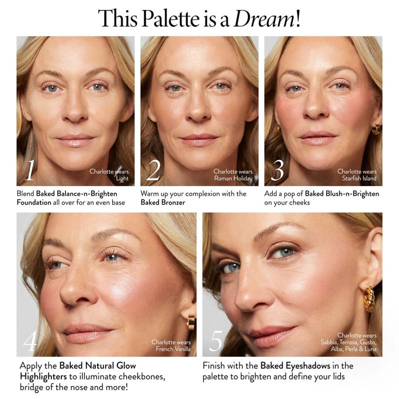 🔥 ULTIMATE All-In-One Full Face Glam! 12H Flawless Long-Last, Super Blendable & 3-Minute Makeup for Beginners!|✨Tuscan Dreams Baked Makeup Palette
