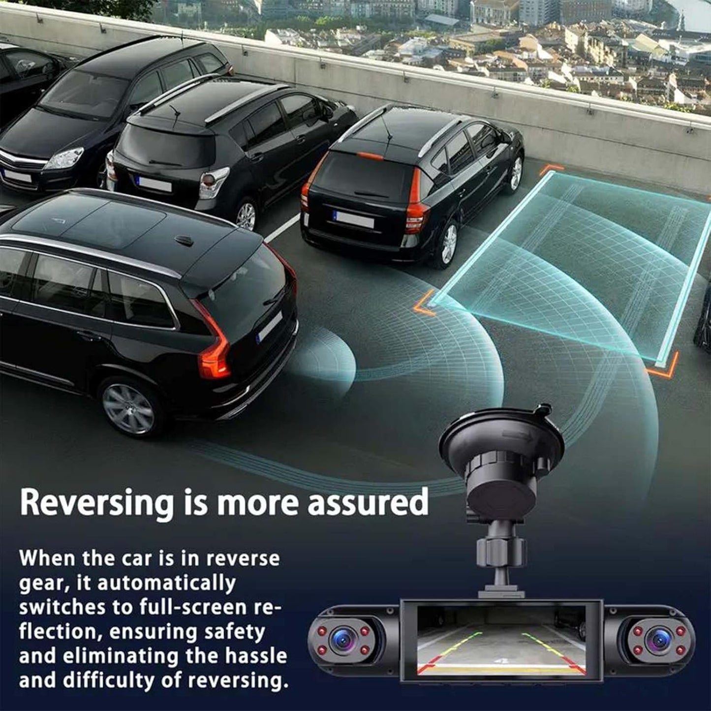 🚗360° Full View Car Dashcam System 🔥