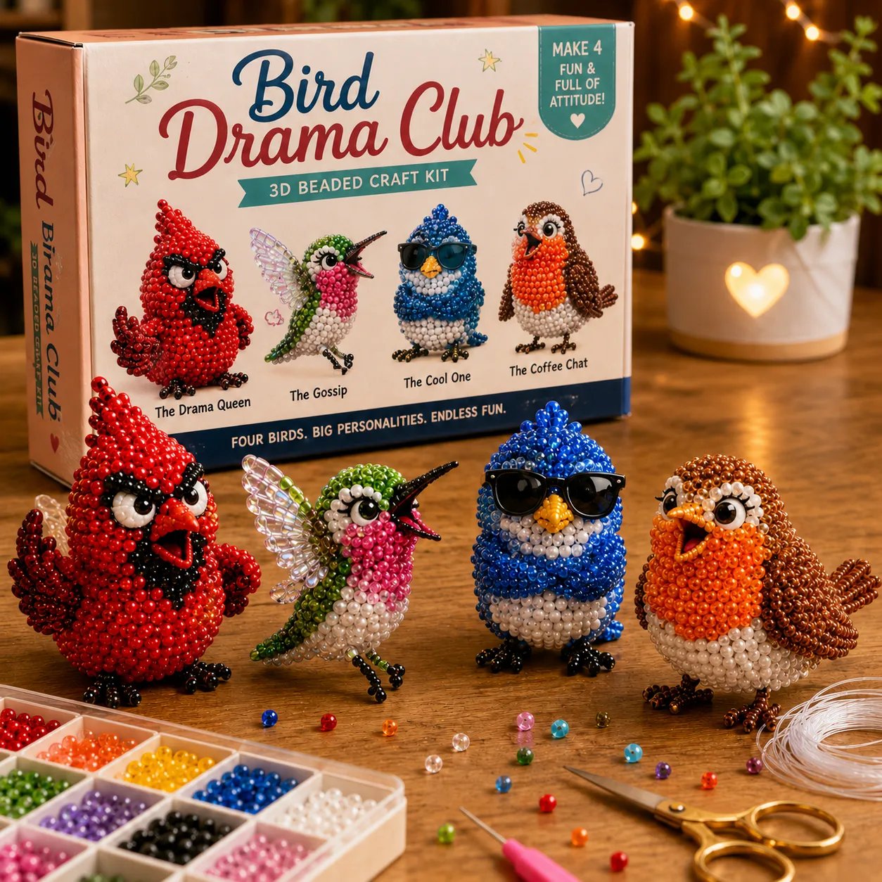🔥LAST DAY 60% OFF - 🧵✨ Creative Beaded Mini World 3D DIY Kit Collection