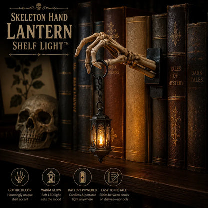 💀Skeleton Hand Lantern Shelf Light™