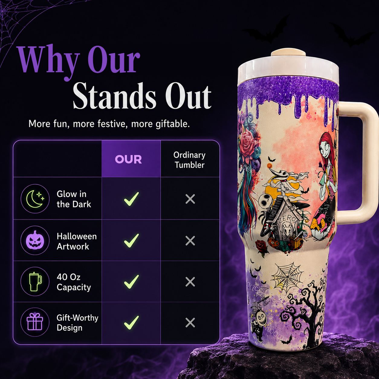 🎃👻 Last Day 50% OFF-💀Halloween skeleton Tumbler