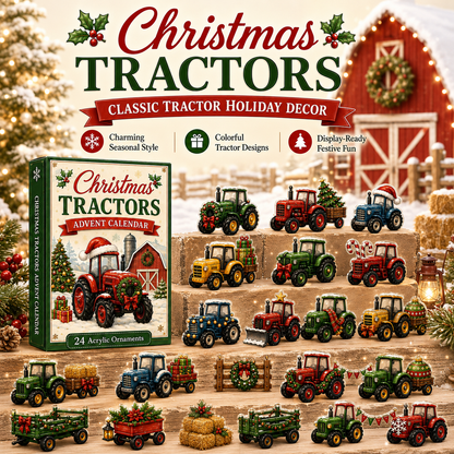 🎄 24-Day Vehicle Advent Calendar – Tractors, Trains & Big Machines 🚜🚂