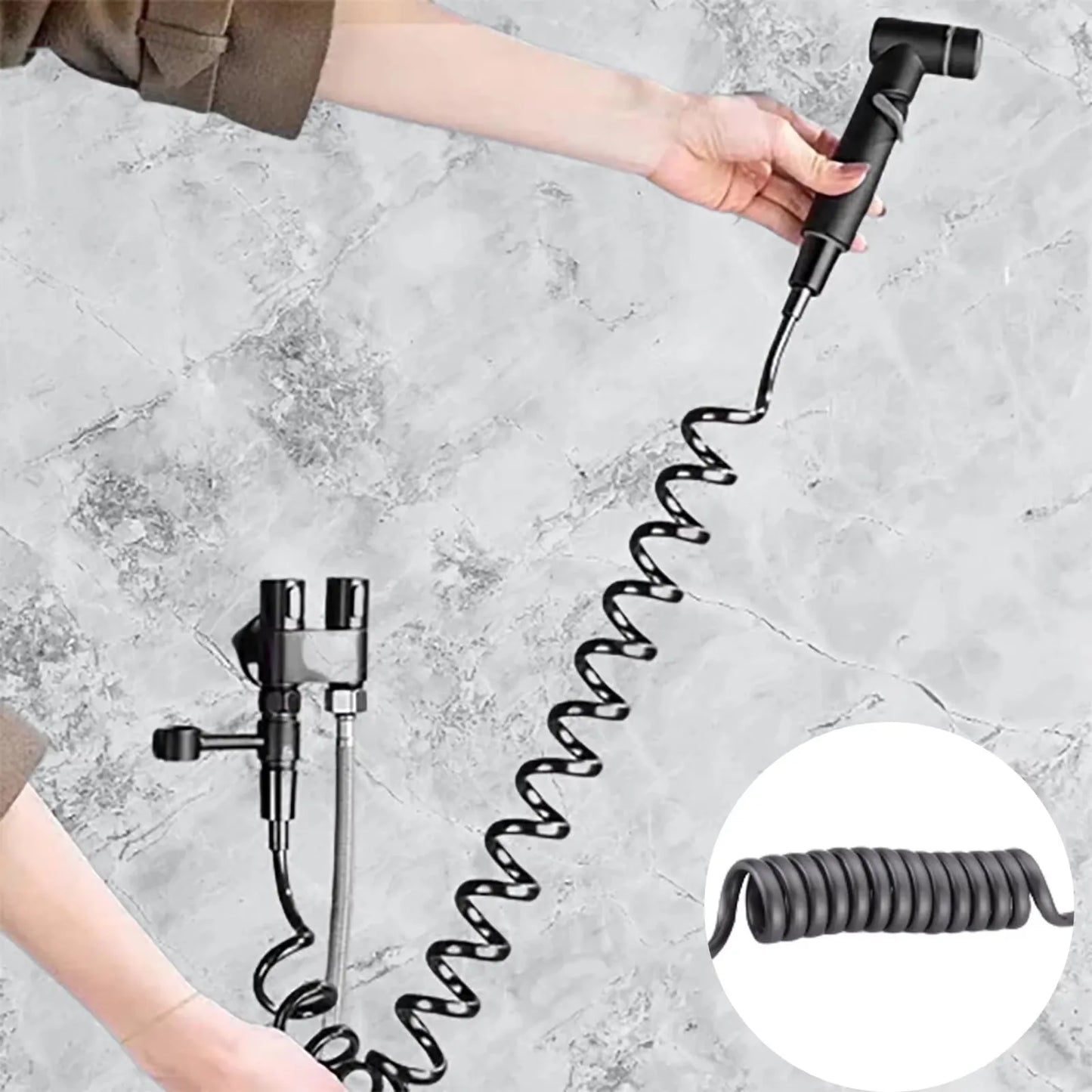 🔥Last Day 50% OFF🔥 1-In-2-Handheld Out Dual Control Valve Bidet Sprayer for Toilet